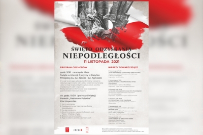 Program obchodów 103. rocznicy odzyskania przez Polskę niepodległości