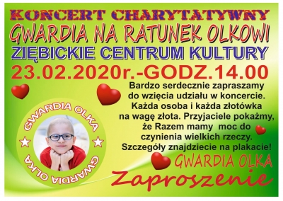 Koncert charytatywny na ratunek Olkowi
